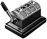 LIGUANGWEN-JIAN Coupe-cigares Coupe-Cigare, Grand Banc Guillotine et V-Cut Coupe-Cigare for la Plupart des Tailles Cigares Coupe Cigare (Color : Black Silver)