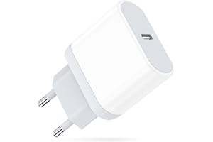 Cargador USB C, Enchufe Rapida para iPhone 16/16 Pro/16 Pro Max/16 Plus/15/14/13/12/11/8/XS/XR/SE, iPad, Airpods, Lynban 20W USBC Carga Rapido Tipo C Cabezal Adaptador Pared Cargado Corriente Charger