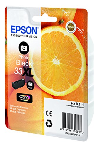 Epson Original T3361 Orange, Claria Premium Tinte, Text- und Hochglanzfotodruck XL (Singlepack) schwarz - 2