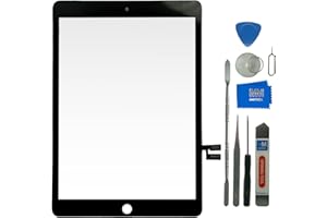 ‎MMOBIEL MMOBIEL Digitizer Display Glas Kompatibel mit iPad 9 gen 2021 Touchscreen Ersatzteil - Inkl. vorinstallierter Halterung, doppelseitigem Kleber und Reparaturwerkzeug - Schwarz