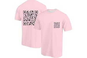 TTNTTR Qr Code Fuck-You T-Shirts Herren Damen Lustig Scannable Tshirt Freizeit Baumwolle Basic Shirt Humorous Hidden Message Oberteil Frecher Style mit Botschaft Tops Teenager Mädchen Unisex