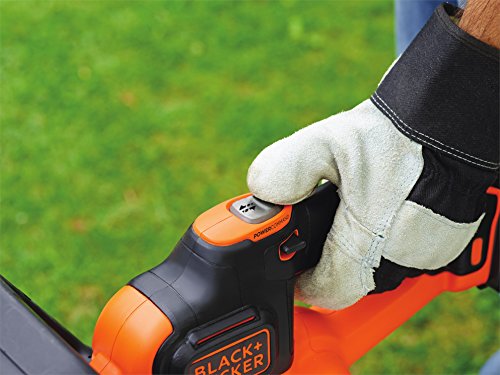 Black+Decker 18V 2.0Ah Akku-Heckenschere, Antiblockierfunktion, inkl. Akku und Schnellladegerät, 50cm Schwertlänge, 18mm Schnittstärke, GTC18502PC, schwarz orange - 8