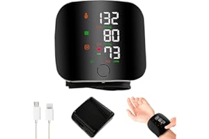 XPJBKC Wrist Blood Pressure Monitor,Blood Pressure Monitors Wrist,Wrist Blood Pressure Machine with Led Touch Screen,Adjustable Wrist Cuff,Carrying Case,Automatic Voice,for Adult Elder at Home Travel