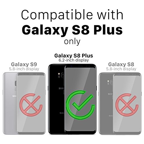 Vena Funda Galaxy S8 Plus  Carcasa  vLove   En Forma de coraz  n   Protecci  n de Doble Capa  Cubierta de Parachoques h  brida para Samsung Galaxy S8   Rosas Fuertes Rosa 