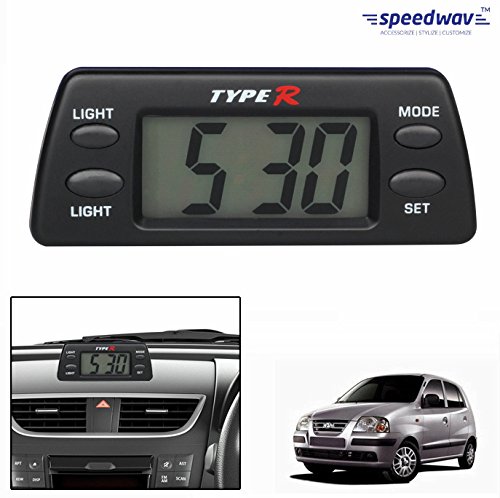 TypeR Car Dashboard Clock With Light-Hyundai Santro Xing RS.399 (73.00% Off) - Amazon