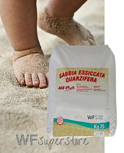 WUEFFE Sabbia Gioco Bimbi certificata A.C.S. - Sacco da kg. 25 - sabbiera Bambini