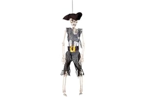 Boland 72091 - Statuetta decorativa a forma di scheletro pirata, accessorio di Halloween, festa di Halloween