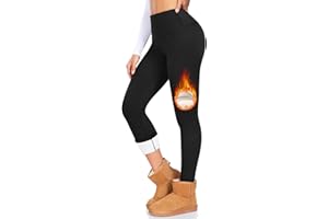 ‎ACTINPUT ACTINPUT Thermo Leggings Damen mit Innenfleece High Waist Gefüttert Leggins Lang Winter Warme Sportleggins Strumpfhosen Yogahose Laufhose Sporthose