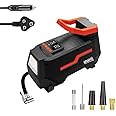 Shakti Technology REGAL (AC+DC) - Digital Portable Tyre Inflator for Car and Bike - Digital Portable Air Compressor 12V DC/230V AC for Car and Home - Max Pressure 3-150PSI - LED Light - Auto Cut-Off