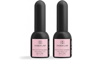 Didier Lab - Premium Fiber Base Semipermanente Milky Pink - Smalto Semipermanente Unghie - Rinforza Gel Unghie - Base Gel Unghie con Vitamine - Passione Unghie -Smalti Semipermanenti - 2x10m