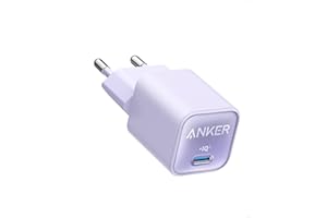 ‎ANKER Anker Ładowarka USB C GaN 30 W, 511 (Nano 3), PIQ 3.0 PPS, szybka ładowarka, kompatybilna z iPhone 16/16 Pro/16 Pro Max/15 Pro, Galaxy, Pixel 4/3, iPad (bez kabla do ładowania)
