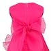 YIZYIF Baby Toddlers Girls Sleeveless Tutu Layered Flower Dress Birthday Party Baptism Dress Rose 3-6 Months