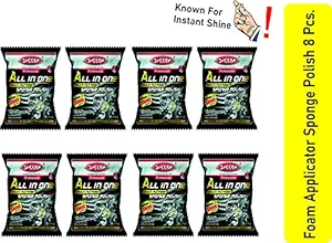 SHEEBA Multipurpose Automotive Household Car Bike All in One Multipurpose Polish (8 Piece) Foam Applicator Sponge Polish, Multicolour