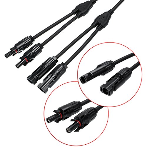BTSKY 1 Paar Y Niederlassung MC4 Solar Verteiler Stecker Buchse Solarpanel Photovoltaik Multicontact 1 zu 2 - 3