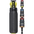 Klein Tools 32910RCHT Impact Driver, 7-in-1 SAE Impact Socket Set with Ratcheting Handle, Flip Socket with 6 Hex Driver Sizes Plus a 1/4-Inch Bit Holder
