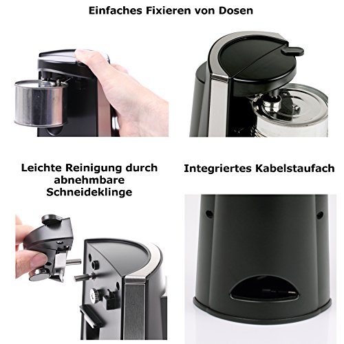 Rommelsbacher DO 65 Dosenöffner, 60 Watt, edelstahl - 3