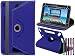 Produktbild LOLO® ARCHOS 101b Platinum 10.1 Inch 360 Grad Rotation Universal PU Leder Hülle Abdeckung Ständer Tasche Beutel (Tablet Case - Cover- Folio) - Blau