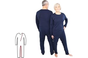 Pflegeoverall für Frauen und Männer; relax lang mit Bein- und Rückenreißverschluss; Demenz Overall; ActivePro (M)