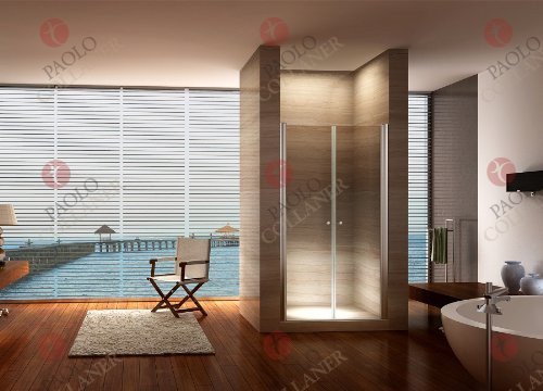 98cm – Verstellbereich von 96-100 cm, HÖHE: 185 cm, Duschtür aus 6mm Sicherheitsglas mit Nanobeschichtung, EINFÜHRUNGSPREIS - 2