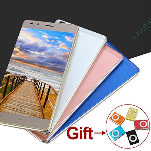 Cewaal Ultrathin Smartphone da 4 pollici Quad Core Android4.4 5.0MP Fotocamera [1G + 8G] [Spina EU] [Argento Bianco]