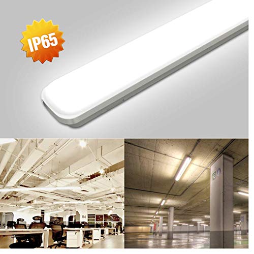J&C - Lampada a LED per ambienti umidi, 120 cm, 24 W, 4000 K, luce bianca neutra, 2000 lumen, impermeabile IP65, classe di efficienza energetica A++, 24W120CM 24.00watts 220.00volts