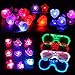 Produktbild Dsaren Leuchtendes Spielzeug, 20 Pcs uper Helle LED Party Favors Einschließlich 12 Blinkend Ringe, 4 Partybrille und 4 Glowing Brooch (Zufällige Farbe)