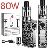 ▶▶▶KIT FÜR ANFÄNGER UND ADVANCED VAPE.▶Die einstellbare Leistung (20W-40W-60W-80W) reicht von weniger bis hin zu großem Dampf.Passen Sie sie einfach an Ihre eigenen Rauchgewohnheiten an.