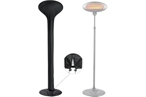DUDSOEHO Electric Patio Heater Cover Waterproof, Outdoor Heater Cover 500D Full Covered Weather Resistant Zipper and Adjustable Drawstring Windproof 180X65CM