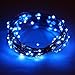 Produktbild 100 LEDs Kupferdraht LED Kupfer Lichterkette, Batteriebetrieben Wasserdicht Sternen Lichterketten für Innen und Außen Hochzeit Party (10m, Blau)