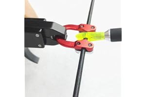 E5E10 Archery Bowstring D Loop Ring Quality Metal Ultimate Ring Buckle Rope Use with Release Recurve & Compound Bow Hunting Accessories