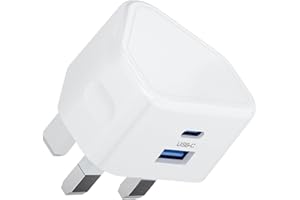 REKAVIN USB C Plug, 20W USB C Charger for iPhone - Fast Charging USBC Power Adapter Type C Mains Charge for i Phone Apple 16/16 Plus/16 Pro/16 Pro Max/15/14/13/12/11 Series, XR/XS/SE/8/7/6 Plus, and for iPad