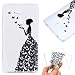 Produktbild HopMore Sony Xperia XA2 Ultra Hülle Silikon Transparent Durchsichtig Clear Design Muster Bumper Slim Handyhülle Tasche Schale Hüllen Case Cover pour Xperia XA2 Ultra -- Mädchen und Schmetterlinge