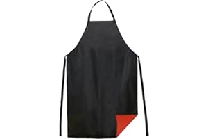 kilofly 1pc Vinyl Extra Long 43" Adjustable Waist Neck Ties Waterproof Apron