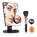 Produktbild Easehold Makeup Spiegel mit 21 LED Lichter & Touchscreen, Beleuchteter Kosmetikspiegel mit 10-fach Vergrößerungsspiegel, Hochauflösend Tischspiegel 180° Schwenkbare für Bad, Schlafzimmer und Desktop, Leicht-Ideal für Reisen