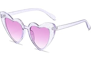 DEZP DEZ 1Pc Lunettes Coeur,Lunette Coeur Vintage - Mode Rétro Lunettes De Soleil Coeur Femme Vintage Heart Glasses Unisex Uv400,Lunette De Soleil Femme Luxe,Lunette De Soleil Coeur(Gris)