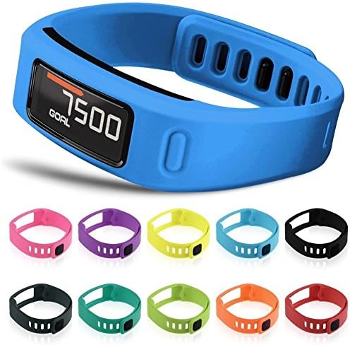 DSHS Set of 10 Multi-Color Replacement Wrist Bands For Garmin Vivofit With Clasps Vivofit Bracelets (Small)