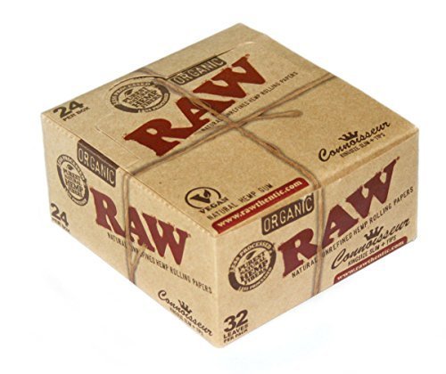 Raw Organic Hemp Connoisseur King Size Slim cartine & filtri - 24 Libretti