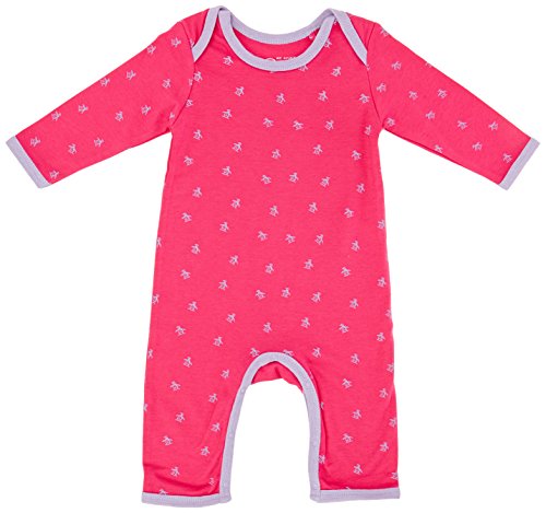 Original Penguin Baby-Girls Aio Romper, Pink Fambe, 9-12 Months