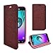 Price comparison product image COMPATIBLE WITH SAMSUNG GALAXY J3 2016 DARK RED CASE WITH GLITTER DESIGN PU LEATHER BOOK FLIP CASE COVER FROM GADGET BOXX