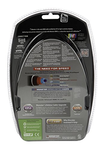 Monster Core Black Platinum - Cable HDMI, 1.5 m, color negro