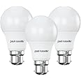 paul russells LED GLS Lights Bayonet Cap BC, 40w Equivalent, 4.9Watt 470LM LED Bulbs, 2700K Warm White, Classic Frosted A60 Standard B22 Energy Saving (Not Dimmable) Large Globe Lamps, Pack of 3