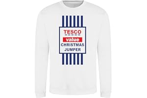 Popsicleco Supermarket Value Christmas Jumper Funny Novelty Ugly Sweater Adults & Kids Sweatshirt