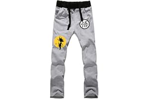 WANHONGYUE Anime Dragon Ball Z Goku Sweatpants Jogginghose Cosplay Kostüm Lange Trousers Sporthose Trainingsanzug mit Taschen