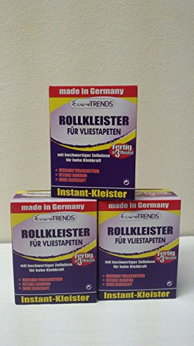 Kleister Vliestapeten Bestseller 3 Pakete x 200 gr Vlies Tapeten