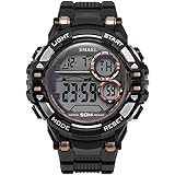 Blisfille Uhren Männer Wasserdicht Wasserdicht Herrenuhr Schwarz Gold Outdoor Sportuhr Armbanduhr Automatikuhr