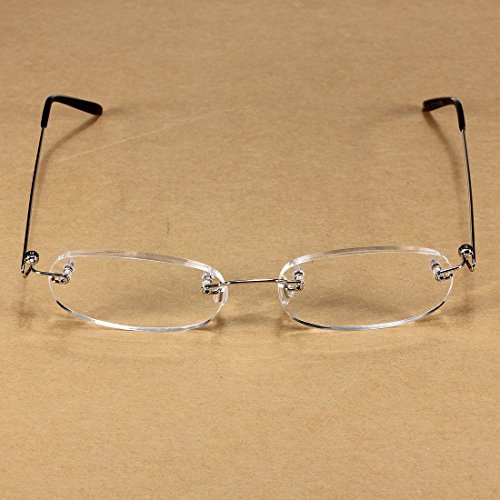 KING DO WAY Lesebrille Mode unisex Brille Lesehilfe Sehhilfe Mit Brillenetui Etui Randlos lesebrille herren damen - 3