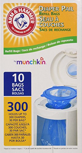 Munchkin Arm & Hammer Diaper Pail Refill Bags, 3 Pack