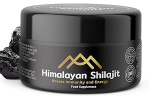 HILLTEN HEALTH Shilajit Organic Resin | High Fulvic Acid Content Supplement | Vegan & 100% Himalayan Origin | Boosts Immunity & Energy | 85+ Minerals