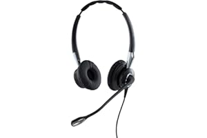 Jabra B2B BIZ 2400 II Duo USB NOUVELLE GENERATION Micro 82 E-STD, Antibruit, Connexion Bluetooth pour téléphone GSM Noir