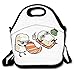 Produktbild Funny Cartoon Salmon Sushi Insulated Lunch Bag - Lunch Bag - Large Reusable Lunch Tote Bags For Women, Teens, Girls, Kids, Baby, Adults Portable Carry